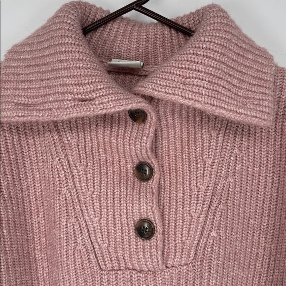 Varley NWT Peverel Button Placket Knit Women's Pink Sweater Size S - Picture 5 of 8